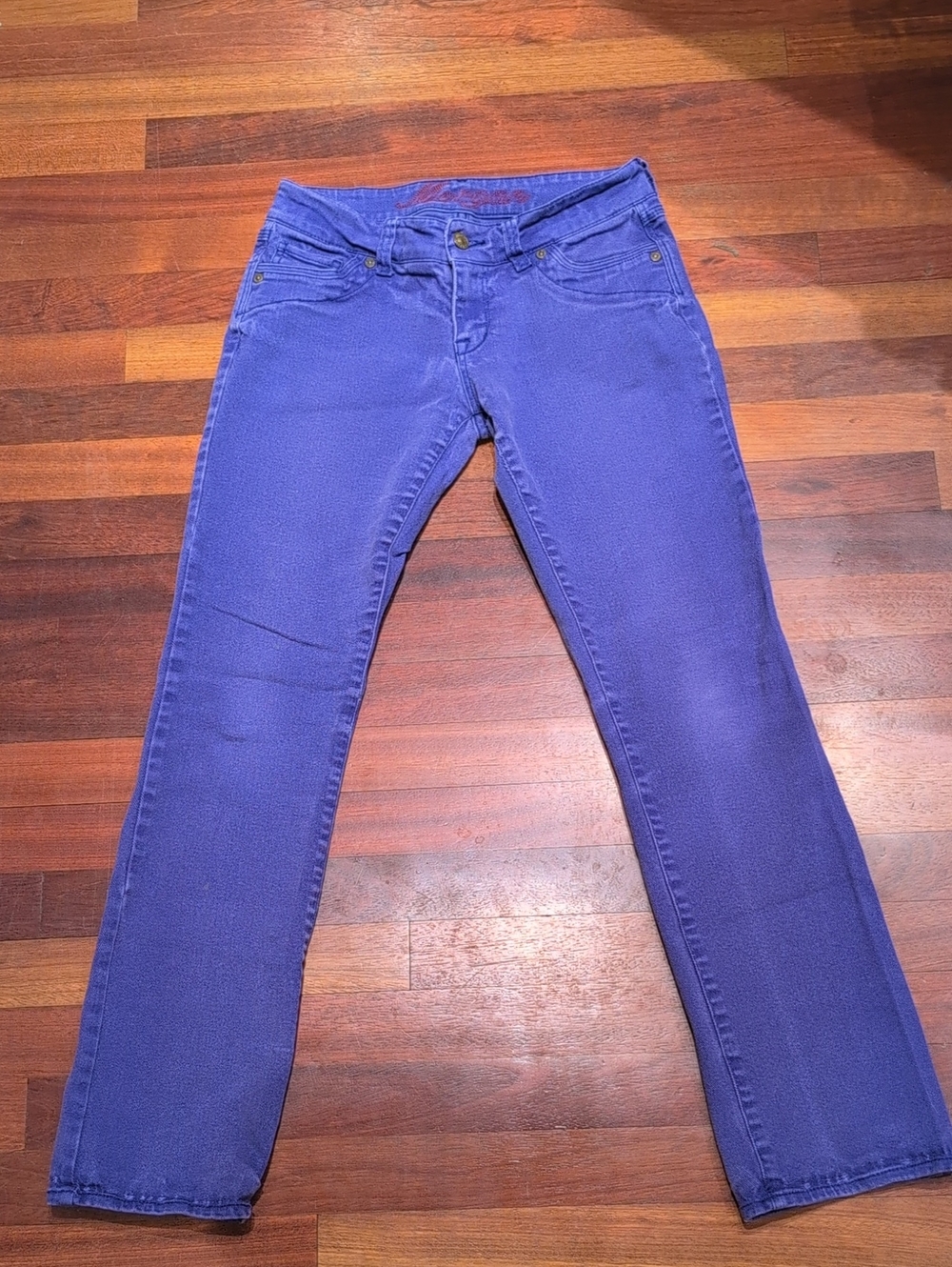 dELiA*s Jeans Morgan 5/6 Regular Purple Skinny Low Rise